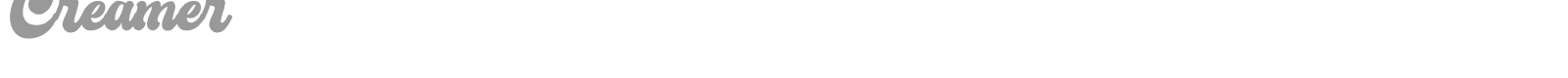 Creamer font preview